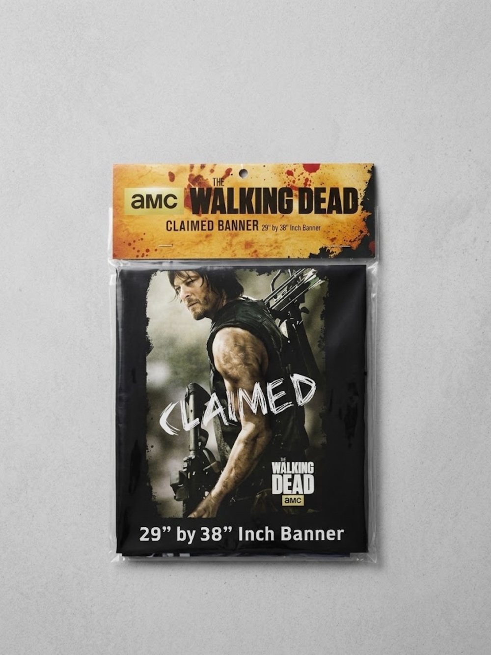AMC The Walking Dead Daryl Dixon "Claimed" Banner 29"x38" NWT flag
